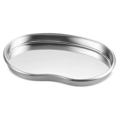 Image of Lotsdonxia 8 Inch Stainless Steel Kidney Tray: a Professional Medical Surgical Instrument Featuring Large, Curved Dish for Optimal Convenience and Utility
