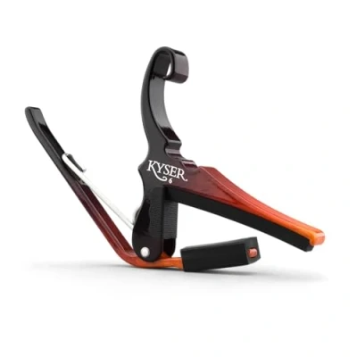 Image of Kyser Quick Change Capo for 6 string acoustic guitars, Sunburst, KG6SNB