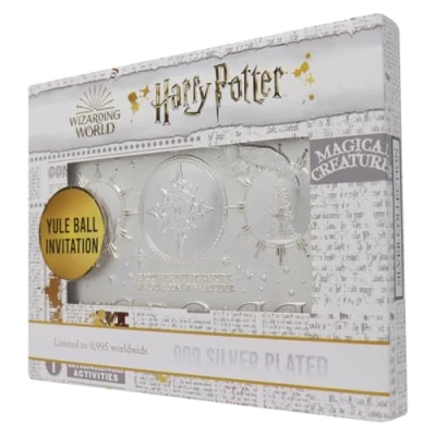 Image of Harry Potter Limited Edition .999 Silver Plated Replica Yule Ball Ticket