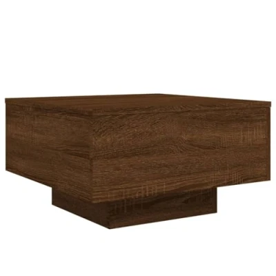 Image of vidaXL Engineered Wood Coffee Table Brown Oak Finish Modern Design Ideal for Living Room or Office Versatile Side Tea