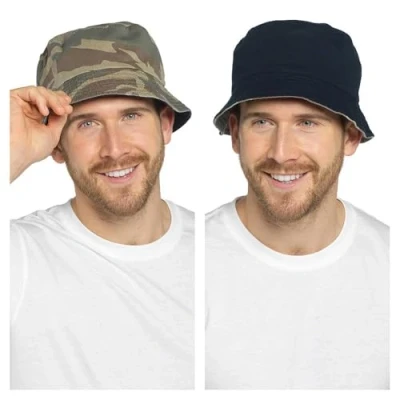 Image of A2Z Mens Bucket Hat Summer Foldable Men Hats AZ4783 Camo L/XL