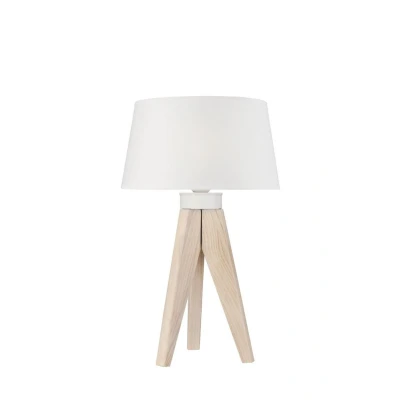 Image of Aida Table Lamp With Fabric Shade Old White, 1x E27