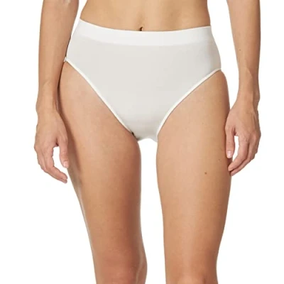 Image of Wacoal Women&#039;s B Smooth High Cut Panty, White, Large