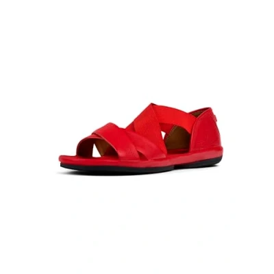 Image of Camper Women&#039;s Right Nina K201367 X Strap Sandal, Red 008, 8 UK