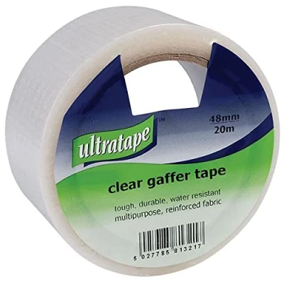 Image of Parrett Storage Ultratape Gaffer Tape 50mm x 20M Clear Reinforced Cloth