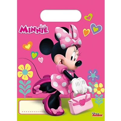 Image of Disney Junior Minnie 53826 PR87868 Mouse Party Loot Bags, Pink