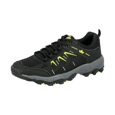 Image of Lico Unisex Sierra Low Rise Hiking Boots, Black (Schwarz/Lemon Schwarz/Lemon), 9.5 UK