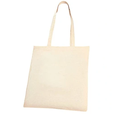 Image of eBuyGB Pack of 10 Natural Cotton Shopping Tote Bags Shoppers