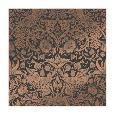 Image of William Morris At Home Strawberry Thief Fibrous Sage Wallpaper