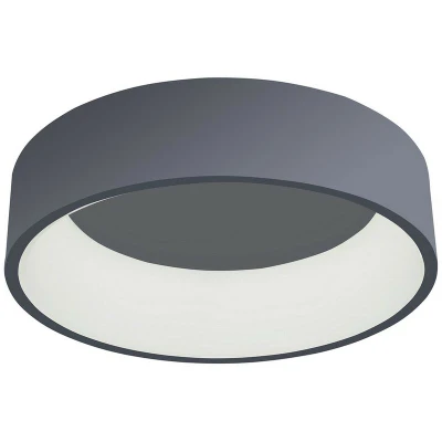 Image of Italux Lighting Modern Led Flush Ceiling Light Gray, Warm White 3000K 1760lm