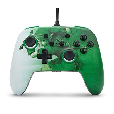 Image of PowerA Enhanced Wired Controller for Nintendo Switch and Oled Model, Advance Gaming Buttons, 3.5mm Stereo Jack Anti Friction Rings, Officially Licensed: Heroic Link