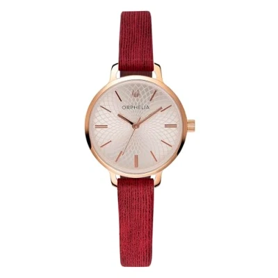 Image of Orphelia Pixi WoMens Red Watch OR11901 Leather One Size