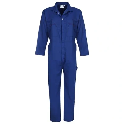 Image of Fort Zip Front Coverall Royal Blue Coveralls 44&quot; Handy Pockets Durable Overalls Men Comfortable Mens Work for