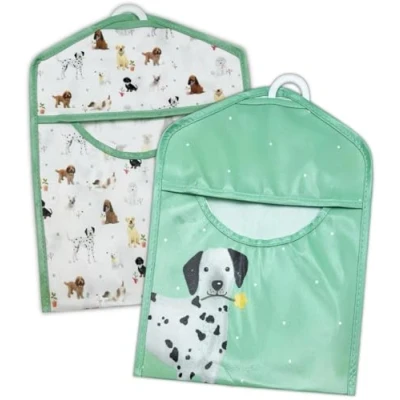 Image of PaulStore Hanging PEG Bag Hanger Dog Strong Clothes Laundry Washing LINE PEGS Holder 35CM (Random Design)