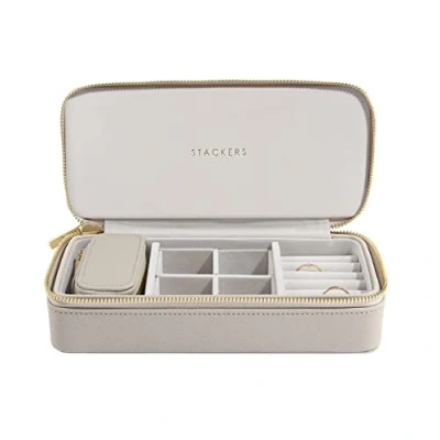 Image of Stackers Taupe Large &amp; Petite Travel Jewellery Box