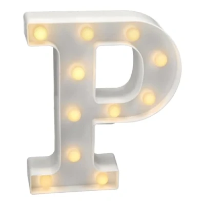 Image of Jandei Luminous Letters, Decorative Numbers with LED Light Warm Tone 3000K, 22cm Height, Battery Operation. Ambient Night Lights for Home, Shop Windows, Celebrations. (P)