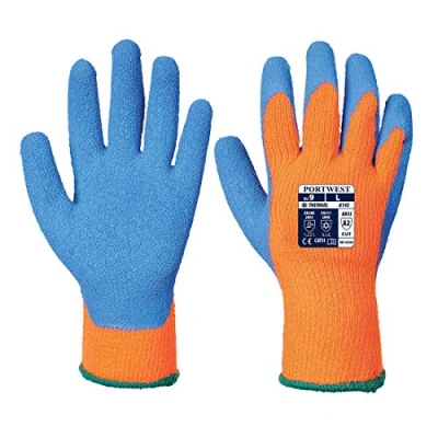 Image of Portwest Cold Grip Glove Orange/Blue Large