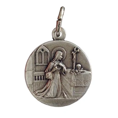 Image of Saint Rita from Cascia Medal Patroness of impossibile cases