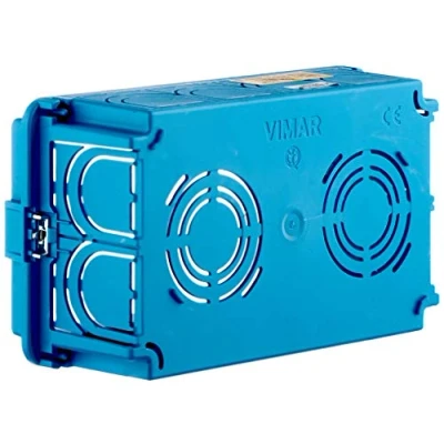 Image of VIMAR Rectangular Built in Box Blue 4 Modules