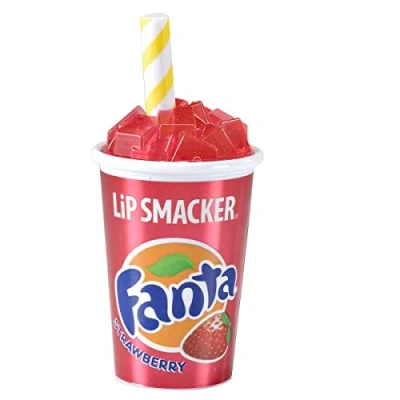 Image of Lip SMACKER Cup Balm, Fanta Strawberry 0.26 oz. (7.4 g)