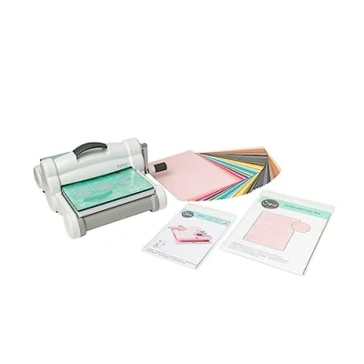 Image of Sizzix Manual Die Cutting &amp; Embossing (9&quot;) Cardmaking, Papercraft, Scrapbooking, Stencilling More, Big Shot Plus Starter Kit, One Size