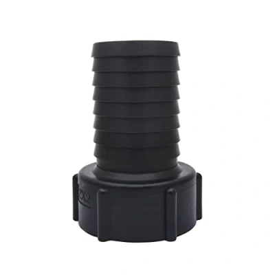 Image of 2&quot; IBC Tank Fittings with Sealing Ring, Water Butt Tap Connector Fit for 50MM Inside Diameter Hose Garden Adapter Replacement Valve Parts (S60*6,Black)