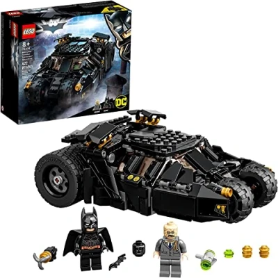 Image of LEGO 76239 DC BATMOBILE Beaker Scarecrow Toy Car with Figurines, Batarang and Grappling, Gift for Boys Girls Ages 8+