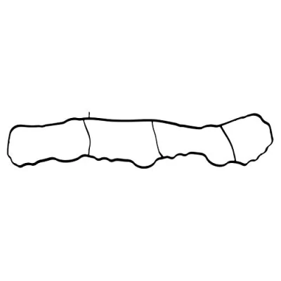 Image of 6510910060, A6510910060 Intake Manifold Gasket FEBI BILSTEIN 102391 ACM (Polyacrylate) MERCEDES BENZ: C Class Coupe, Saloon, Saloon