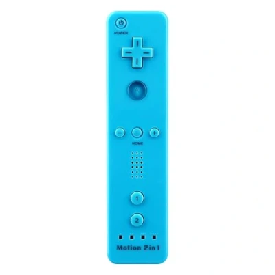 Image of OSTENT 2 in 1 Remote Controller Built Motion Plus for Nintendo Wii/Wii U Console Game Color Blue