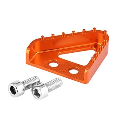 Image of Rear Brake Pedal Tip, Motorcycle CNC Step Plate Tip fit for RC125/200/390 690/990[Orange]