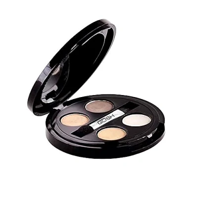 Image of Gosh Eye Brow Kit 3 Powder Brown Eyebrow Shades Fixing Wax Brush and Mirror Compact 001