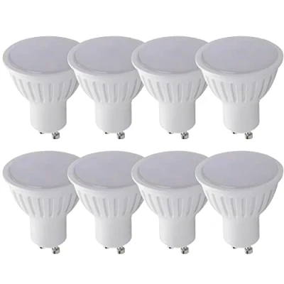 Image of GU10 LED Bulbs Cool White 5000K, 6W Equivalent to 50W Halogen Light Bulb, 230V, 430Lm Spotlight Blub, 100 Degree Beam Angle, Non Dimmable Lighting for Kitchens, Bedrooms, Hallways, 10 Pack