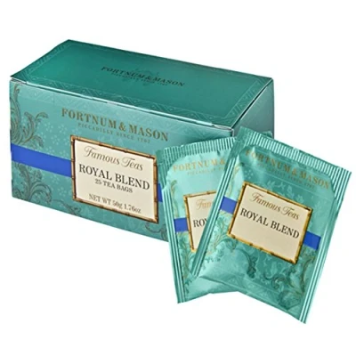 Image of Fortnum Mason London Royal Blend Tea 25 Count Bags Teabags 1 Pack Product ID 543AS1A