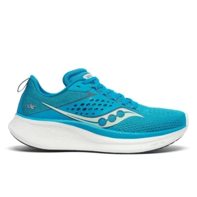 Image of Saucony Ride 17 Women&#039;s Running Shoes Size 4.5 Viziblue/Mirage, Lightweight &amp; Cushioned for Comfort