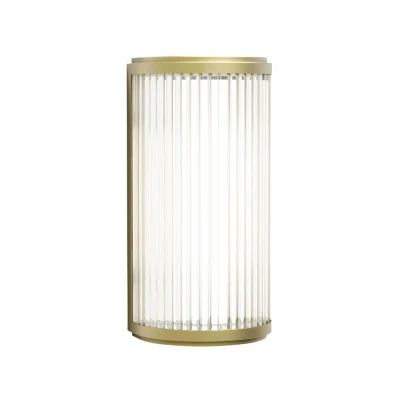 Image of Versailles 250 Phase Dimmable Bathroom Small LED Flush Wall Light Matt Gold