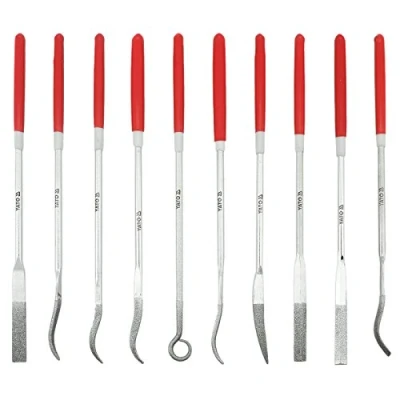 Image of YATO YT 6145 Diamond Needle File Set 10 Pack 3 x 140 25 mm