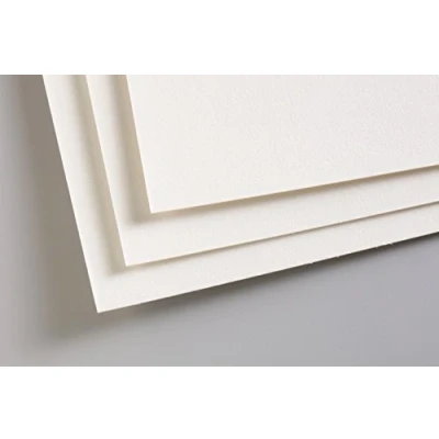 Image of Clairefontaine Ref 296010C Pastelmat Card Sheets (Pack of 5 Sheets) 360gsm 70 x 100cm White Colour Specially Formulated For Use With Pastels