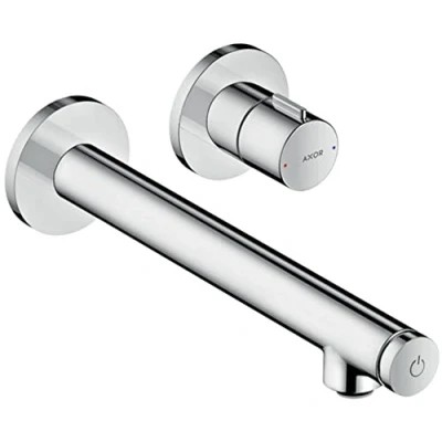 Image of AXOR Uno Select Basin Tap, Wall Mounted, chrome