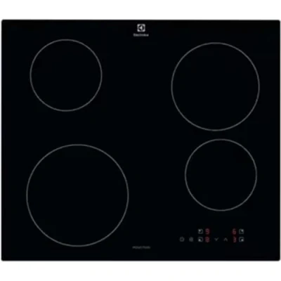 Image of Electrolux Series 300 Induction Hob 4 Burners Built in, EIB60424CK, SliderTouch Controls, 60 cm, 590 x 520 mm, Black