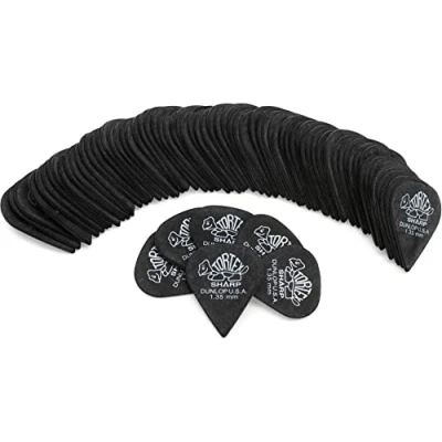 Image of Dunlop 412R135 Pack of 72 1.35mm Plectrums