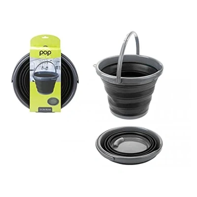 Image of Summit Pop! 10L Collapsible Bucket with Handle Black