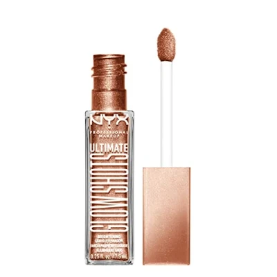 Image of NYX Professional Makeup Liquid Eyeshadow, Long lasting 12h Wear, No Flake &amp; Fallout, With Vitamin C, Ultimate Glow Shots, Golden Goji