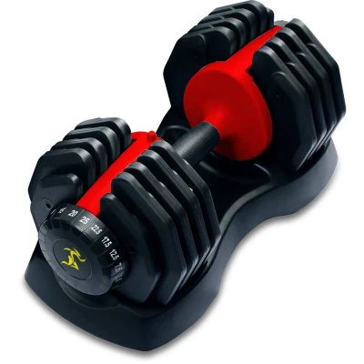 Image of Strongology Urban25 Single Home Fitness Black Red Adjustable Smart Dumbbells from 2.5kg up to 25kg Training Weights