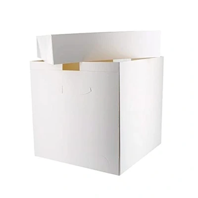 Image of Cake N Bake 5 x 12 Inch Box White with Lids… (5 12x12x12 (Extra Tall))