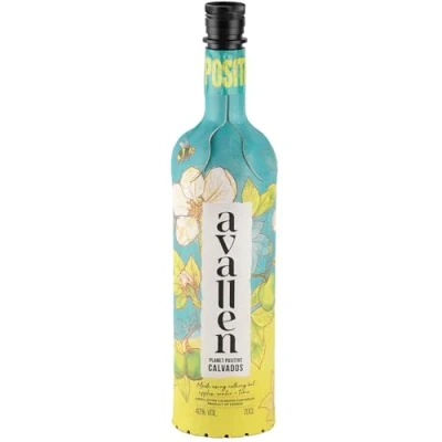 Image of Avallen Calvados, aged 2 years in Oak Revolutionary Paper Bottle 40% vol, 70cl Exquisite, Crisp, Fruity Floral, Vanilla &amp; Spice Normandy Apple Brandy Award Winning, B:Corp Certified