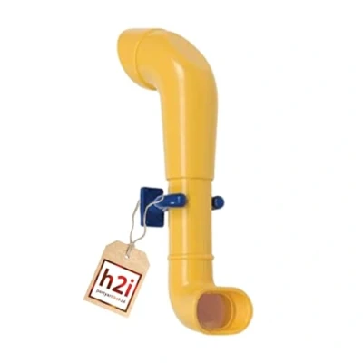 Image of h2i Periscope Play Tower and Playhouse, Visual Tube Made of Weatherproof Plastic, Telescope for Viewing Around the Corner, Children&#039;s Climbing Tower, Accessories in Yellow