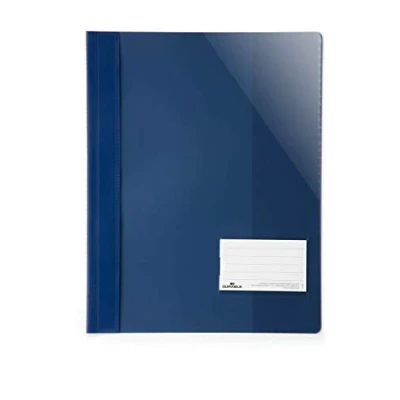 Image of Durable 269007 Clear View File for Din A4, Extra Wide, Dark Blue, Pack of 25