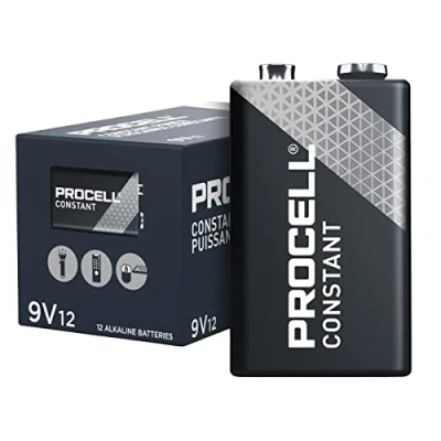 Image of Duracell Procell Alkaline Batteries, 9V, 12/Box