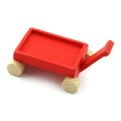 Image of MyTinyWorld Dolls House Miniature Wooden Toy Trolley