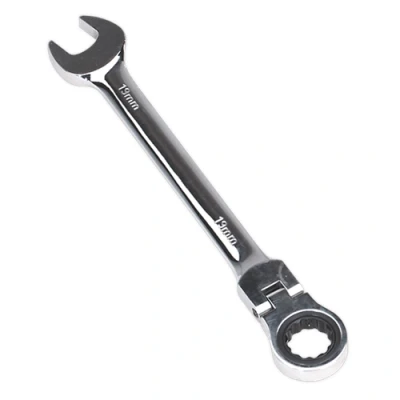 Image of Sealey Premier Flexi Head Ratchet Combination Spanner 19mm